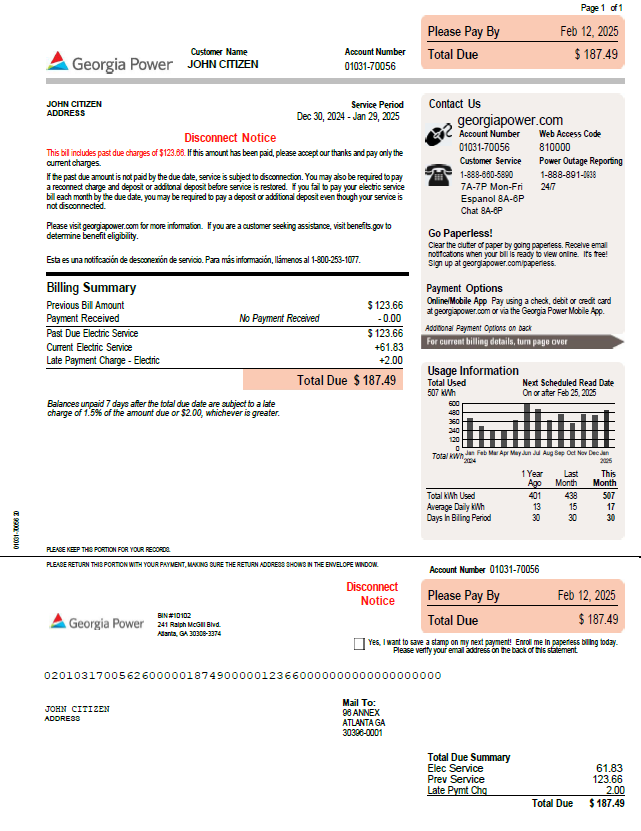  Minol USA business utility bill 